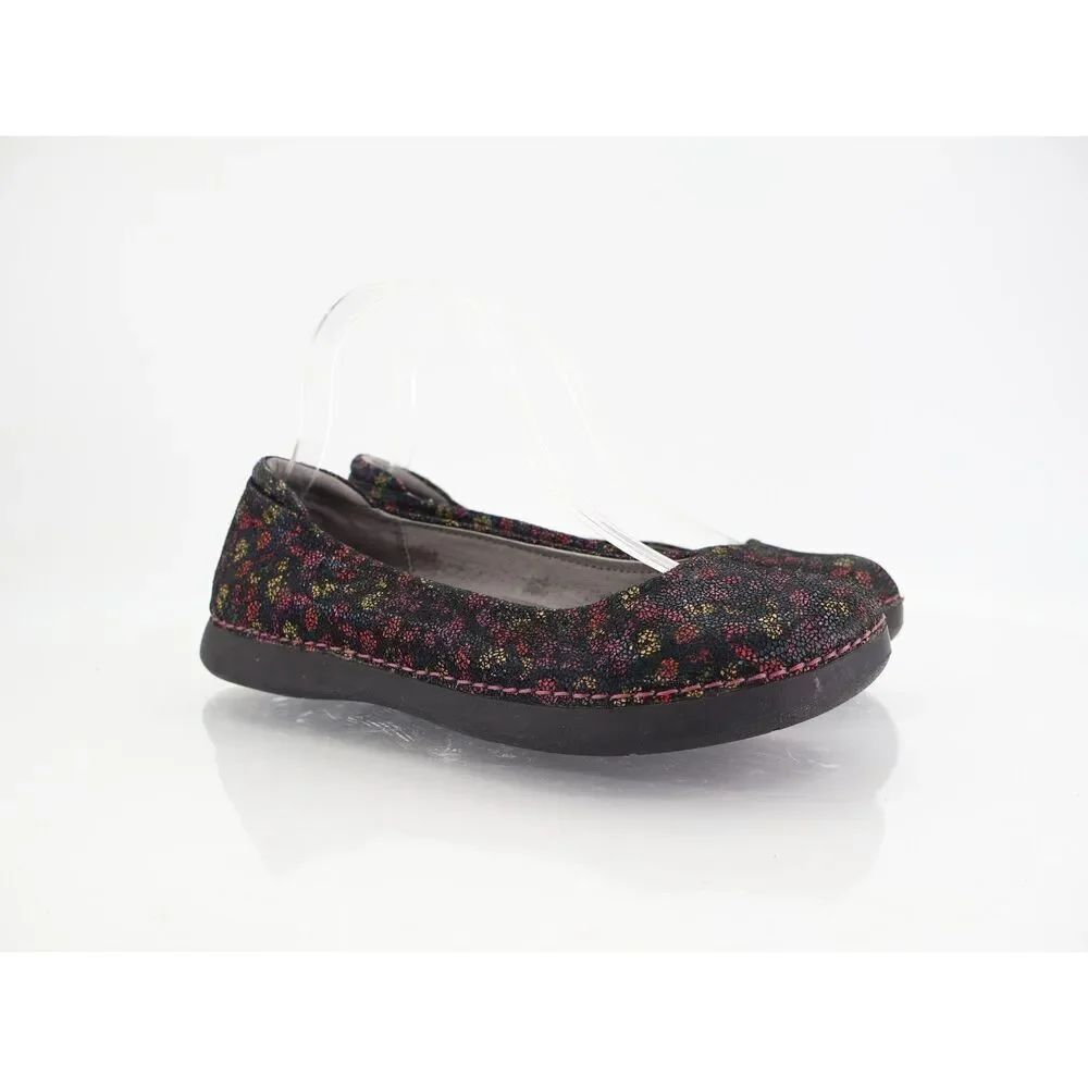 Alegria Peta Ditzy Do Ballet Flats Women's Size 7.5 Multicolor Slip On Shoes